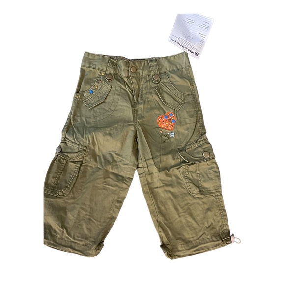 BONGO Bottoms Nwt Bongo Olive Green Studded Cargo Pants Youth Size